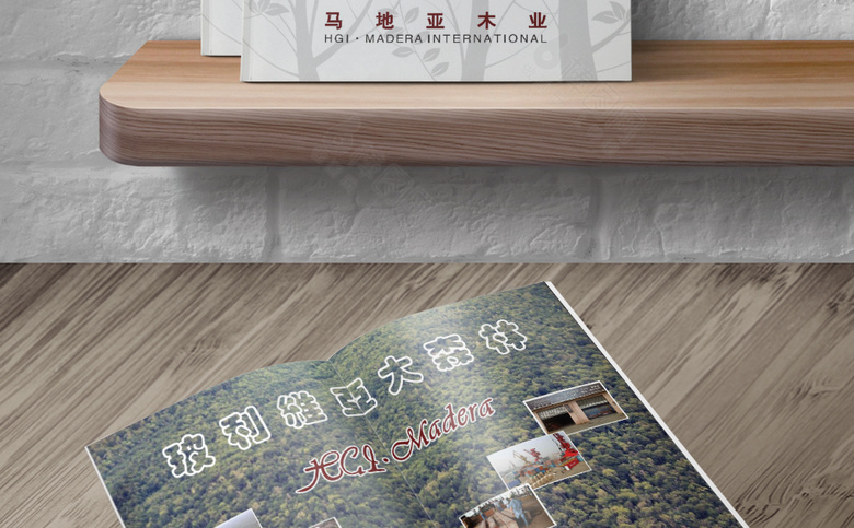 木材画册模板