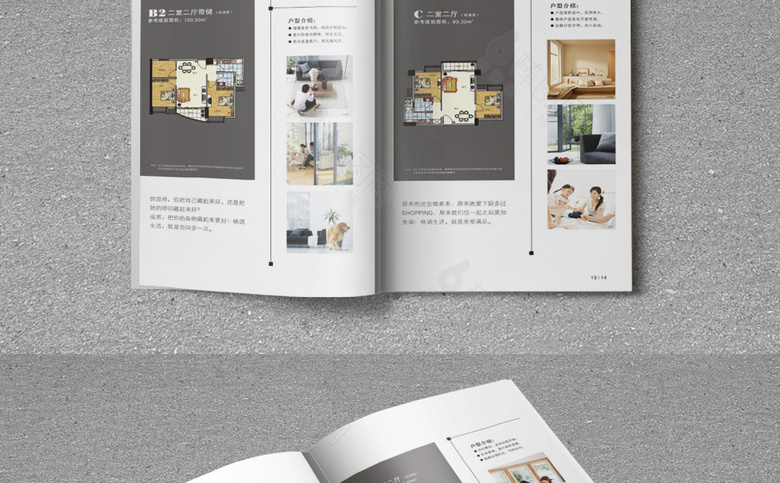 高端黑色房地产画册