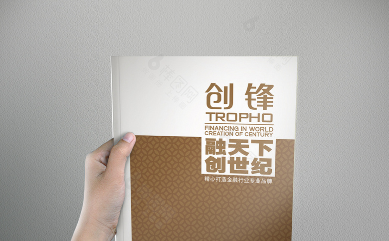 简约清新金融画册