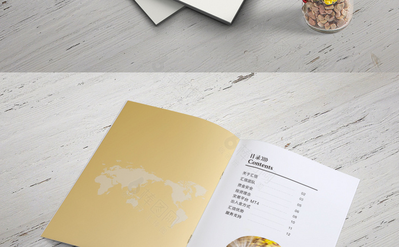 简约金融投资画册