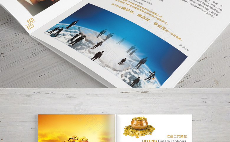 简约金融投资画册