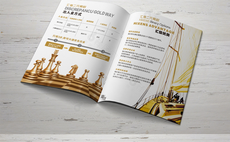 简约金融投资画册