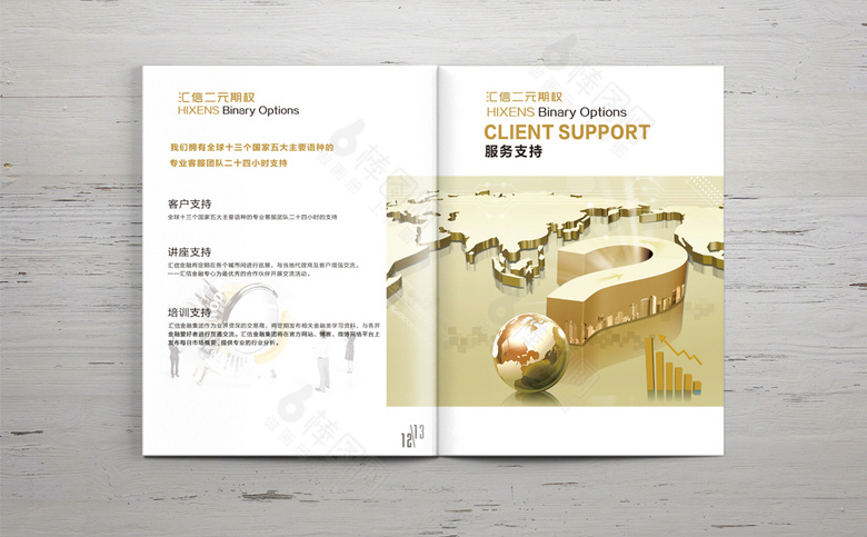 简约金融投资画册