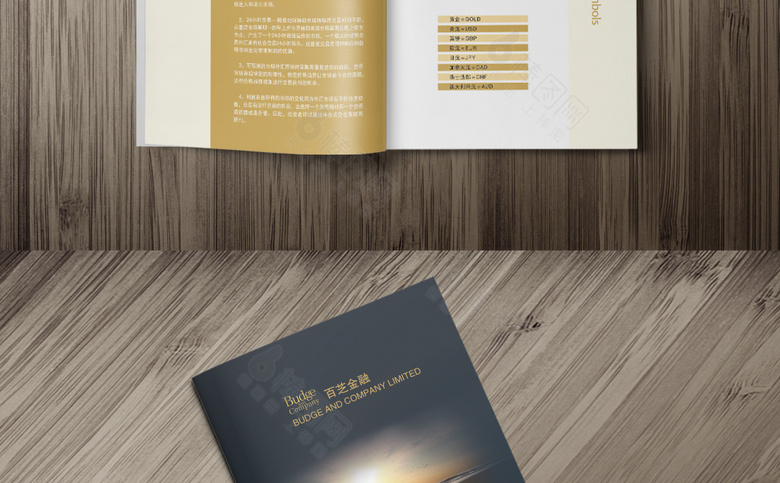 高档黑色金融理财画册