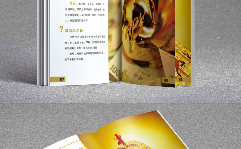清新金融投资画册