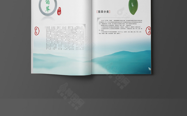 黑色大气翡翠画册
