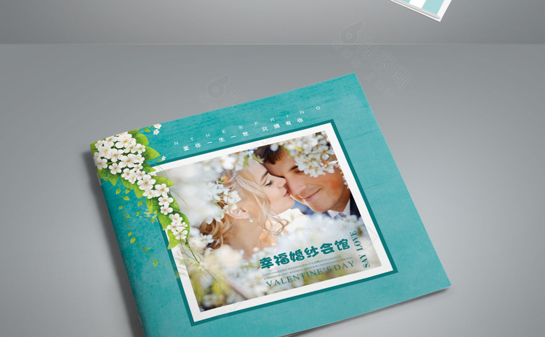 绿色精美婚纱画册