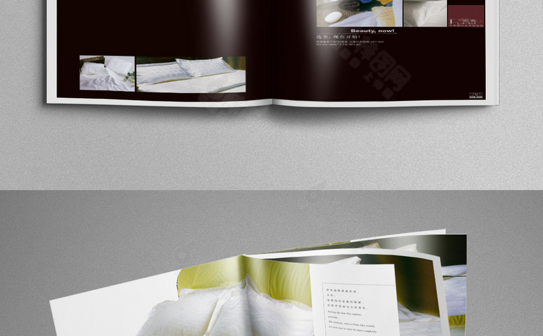 白色简约床上用品画册