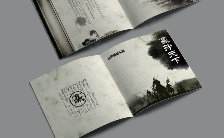 中国风水墨画册设计