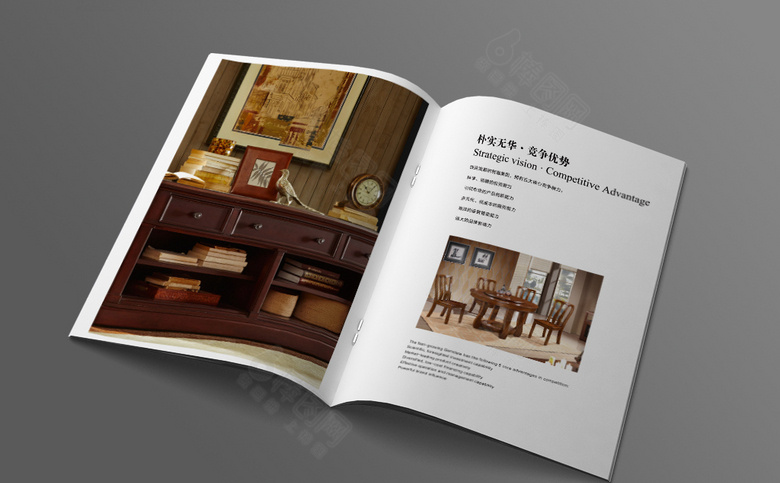 实木家具画册模板设计