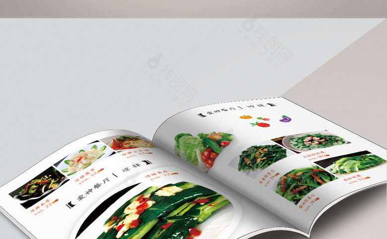 红色中国风菜单模板