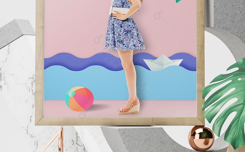 夏季海报素材元素