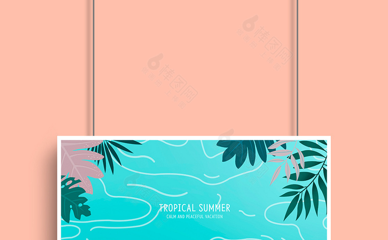 夏季美女插画