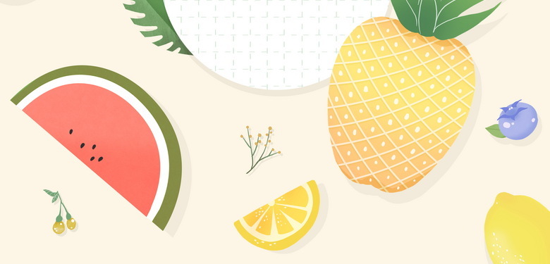 夏季插画元素