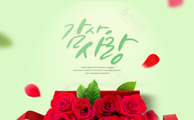 红色情人节玫瑰素材